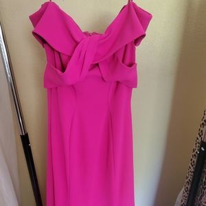 Pink Long Dress Stretch